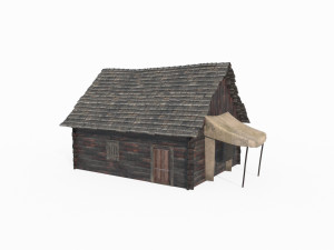 Ancient Architecture Cabin Model 3D