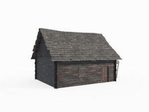 Ancient Architecture Cabin Model 3D