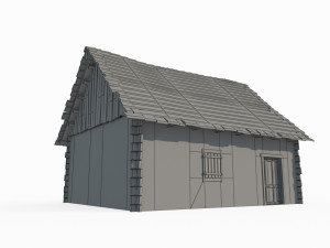 Ancient Architecture Cabin Model 3D