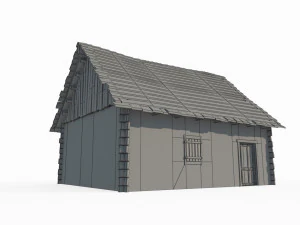Kabina architektury starożytnej Model 3D