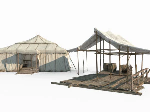 Ancient wilderness campsites 3D Model