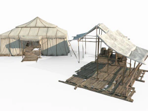 Ancient wilderness campsites 3D Model