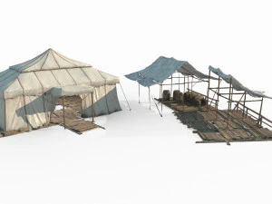 Ancient wilderness campsites 3D Model