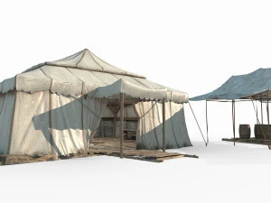Ancient wilderness campsites 3D Model
