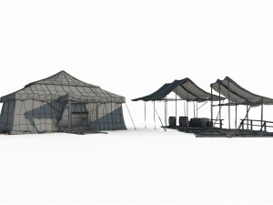 Ancient wilderness campsites 3D Model
