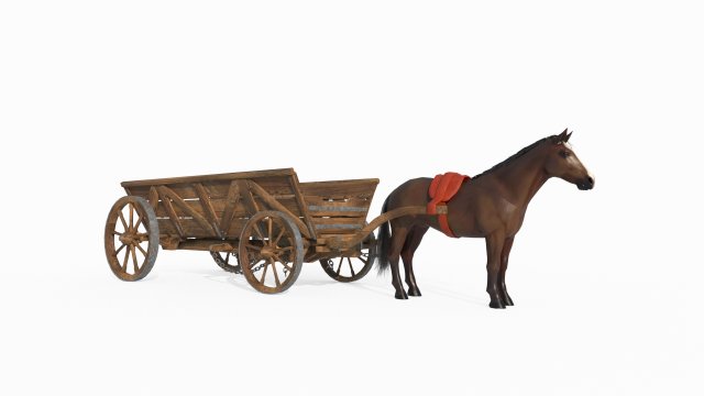 Ancient vehicles and carriages Modelo 3D .c4d .max .obj .3ds .fbx .stl .blend 