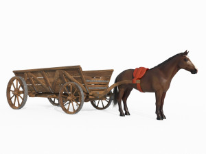 Ancient vehicles and carriages 3D Model