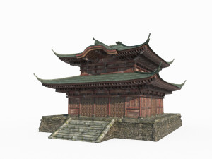 East Asian Ancient Architecture Buddhist Palace 3D 모델