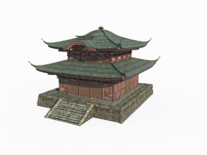 East Asian Ancient Architecture Buddhist Palace 3D 모델