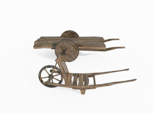 Agricultural manual carts 3D Model