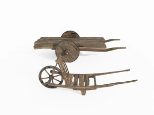 Agricultural manual carts 3D Model