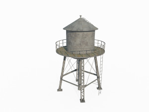 Modern facility water tower water tank 3Dモデル