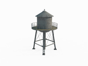 Modern facility water tower water tank 3Dモデル