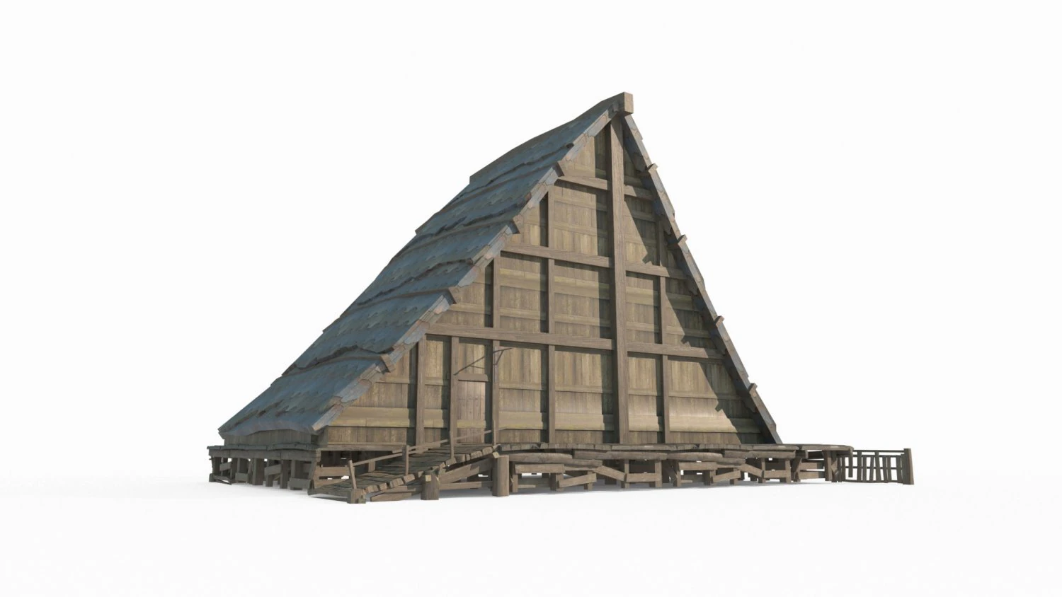 Ancient Magic Style Architecture 3D Model .c4d .max .obj .3ds .fbx .stl .blend