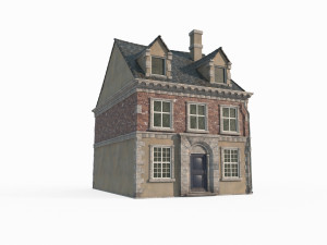 Medieval House Architecture 3D Model