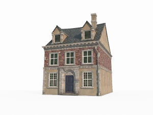 Medieval House Architecture 3D Model