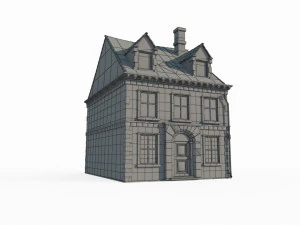 Medieval House Architecture 3D Model