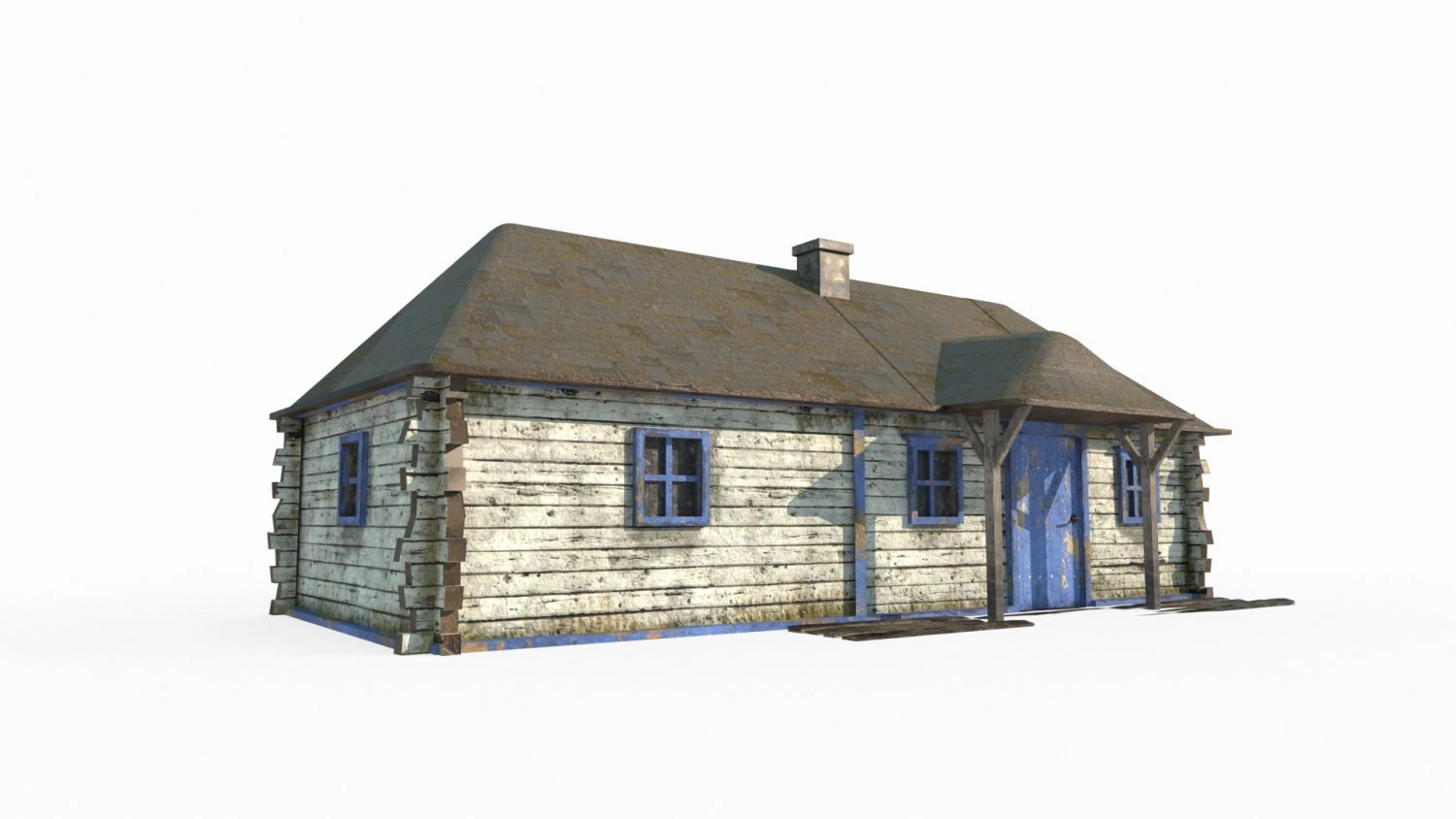 Modern Architecture Cabin 3D Model .c4d .max .obj .3ds .fbx .stl .blend 