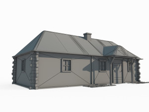 Modern Architecture Cabin Model 3D