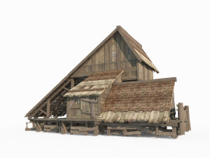 Magic style wooden house Modello 3D