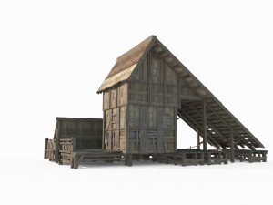 Magic style wooden house Modello 3D