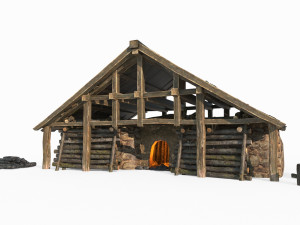 Ancient charcoal burning workshop Modello 3D