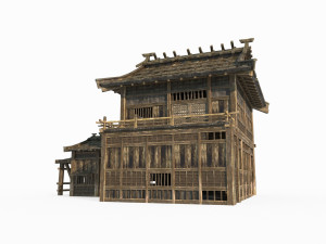 East Asian Ancient Architecture Station 3D 模型