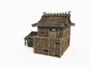 East Asian Ancient Architecture Station 3D 模型
