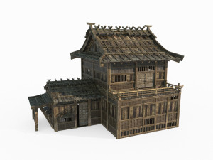 East Asian Ancient Architecture Station 3D 模型