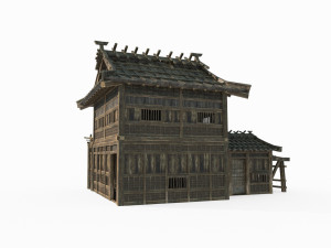 East Asian Ancient Architecture Station 3D 模型