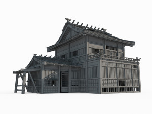 East Asian Ancient Architecture Station 3D 模型