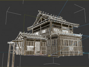 East Asian Ancient Architecture Station 3D 模型