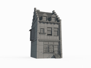 Medieval Town Buildings Modelo 3D