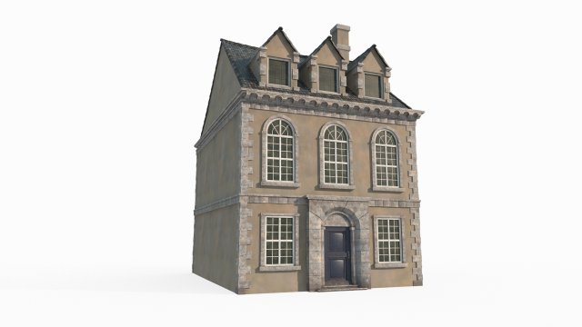 Medieval Town Houses Modelo 3D .c4d .max .obj .3ds .fbx .stl .blend 