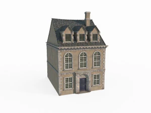 Medieval Town Houses 3D Model