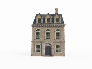 Medieval Town Houses 3D Model