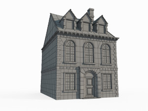 Medieval Town Houses Modelo 3D