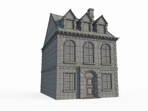 Medieval Town Houses 3D Model