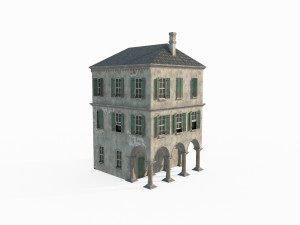 Ancient medieval building architecture 3D Model