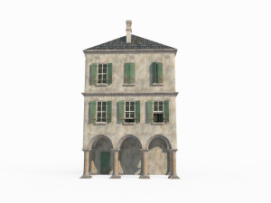 Ancient medieval building architecture 3D Model