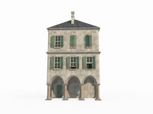 Ancient medieval building architecture 3D Model