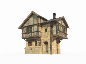 Ancient medieval house architecture 3D Model