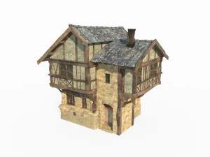 Ancient medieval house architecture 3D Model