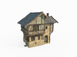 Ancient medieval house architecture Modelo 3D