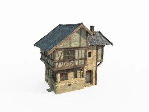 Ancient medieval house architecture 3D Model
