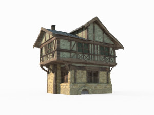Ancient medieval house architecture Modelo 3D