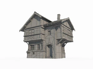 Ancient medieval house architecture 3D Model