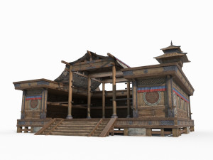 East Asian Nomad Architecture Hall 3Dモデル