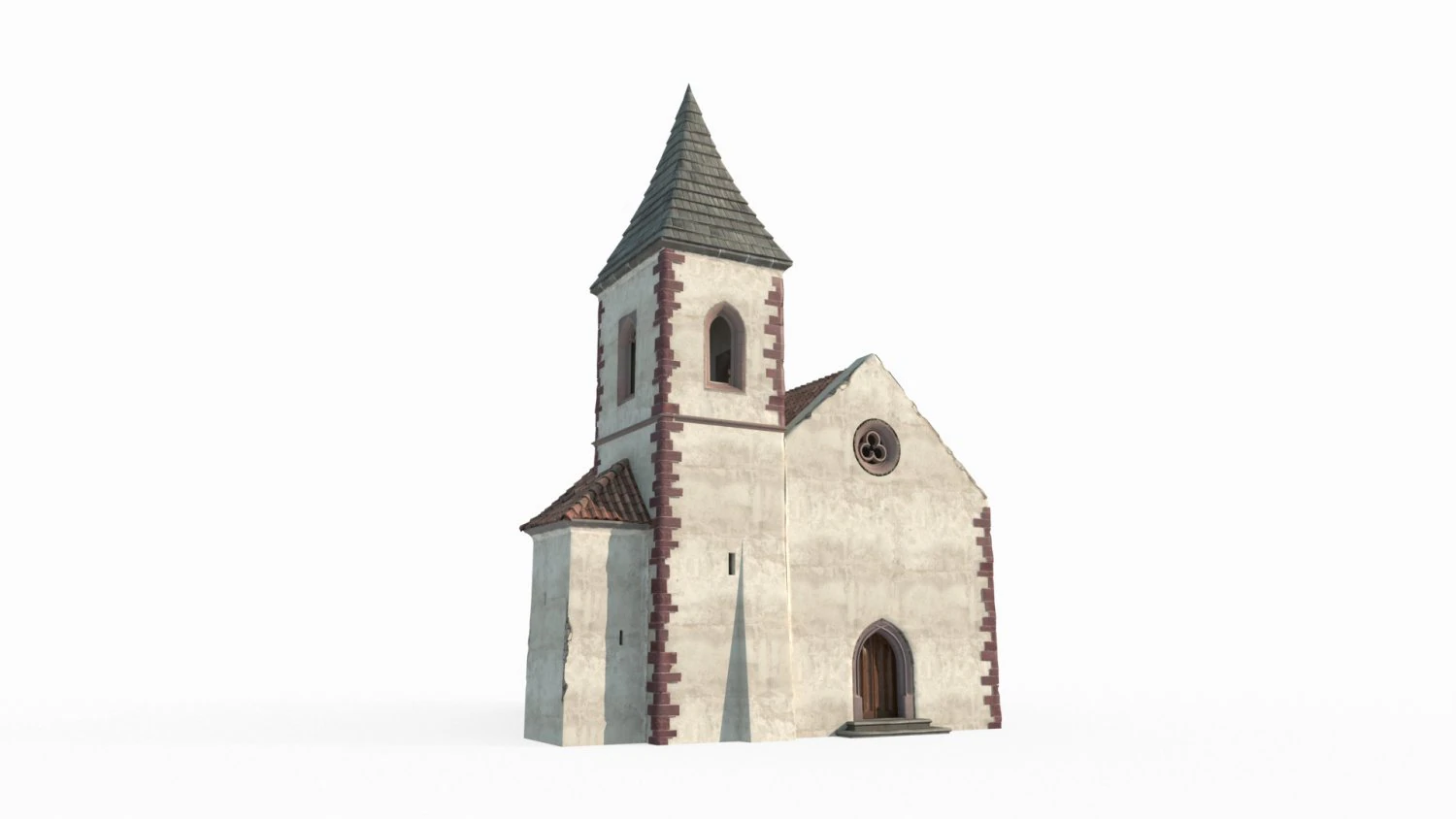 Modern Architecture Church 3D Model .c4d .max .obj .3ds .fbx .stl .blend 