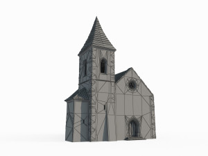 Modern Architecture Church Modelo 3D
